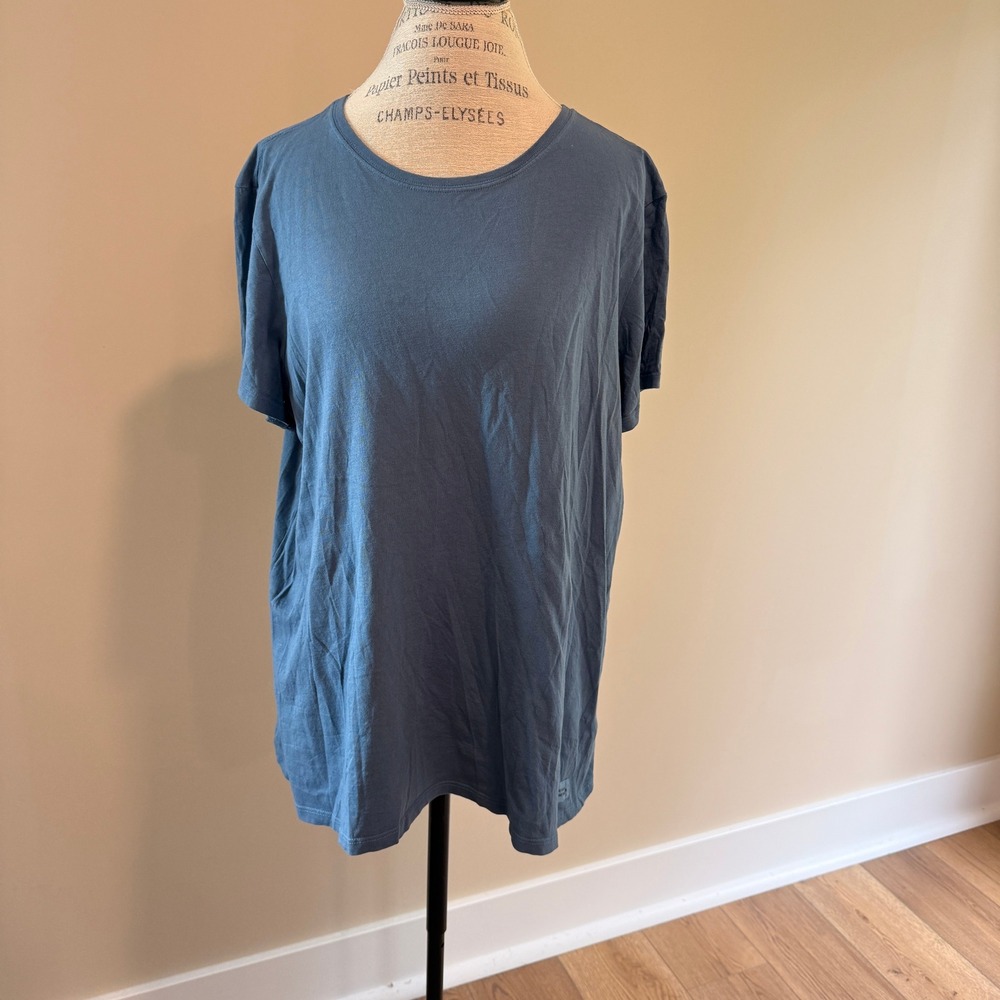 Life is Good Women's Blue Short Sleeve T-Shirt Size XL